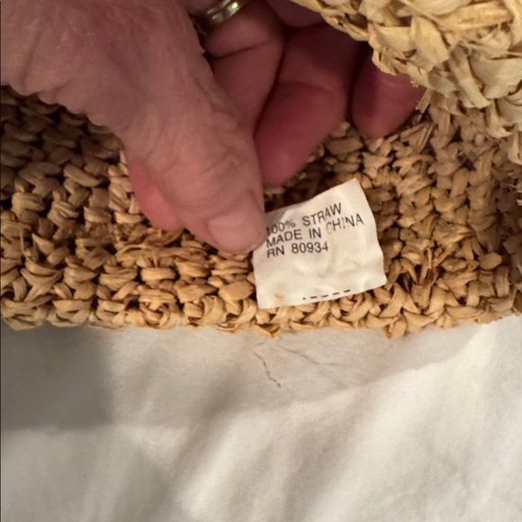 August Accessories tan straw hat - Picture 6 of 6